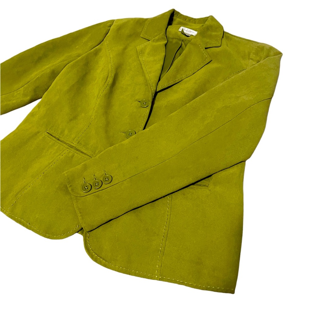 Brat 💚 Green Suede Blazer